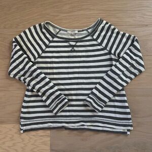 Joie women’s gray and white striped pullover crewneck  sweater size XS